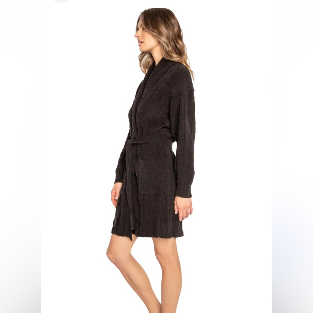 P.J. Salvage Black Knit Cardigan l/robe new small - Picture 2 of 7